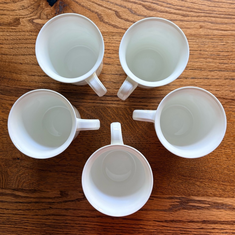 Villeroy & Boch Mariposa mugs - Set of 5- bone China- made in Germany- ~4 inches - Picture 3 of 15